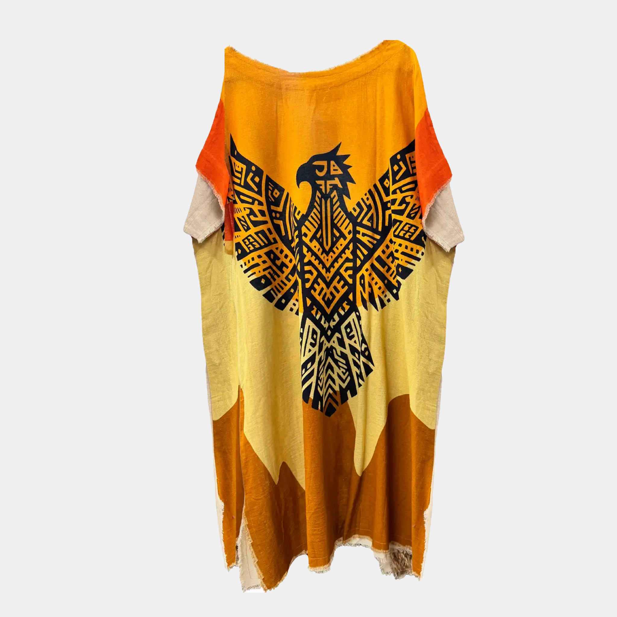 Kaftan Tunic Dress with American Eagle Print