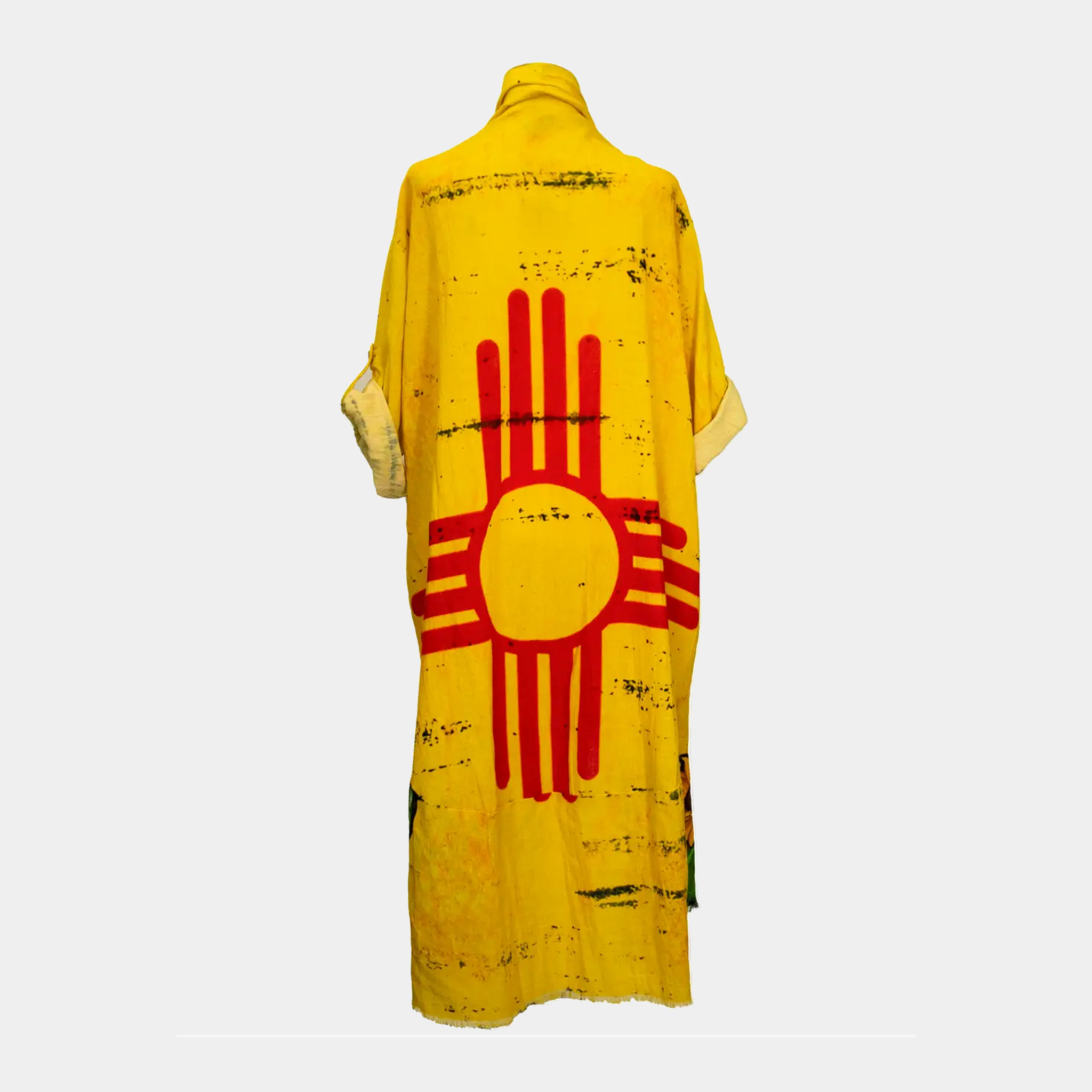 Duster w/Zia Print in Yellow/Red or Ivory/Gray