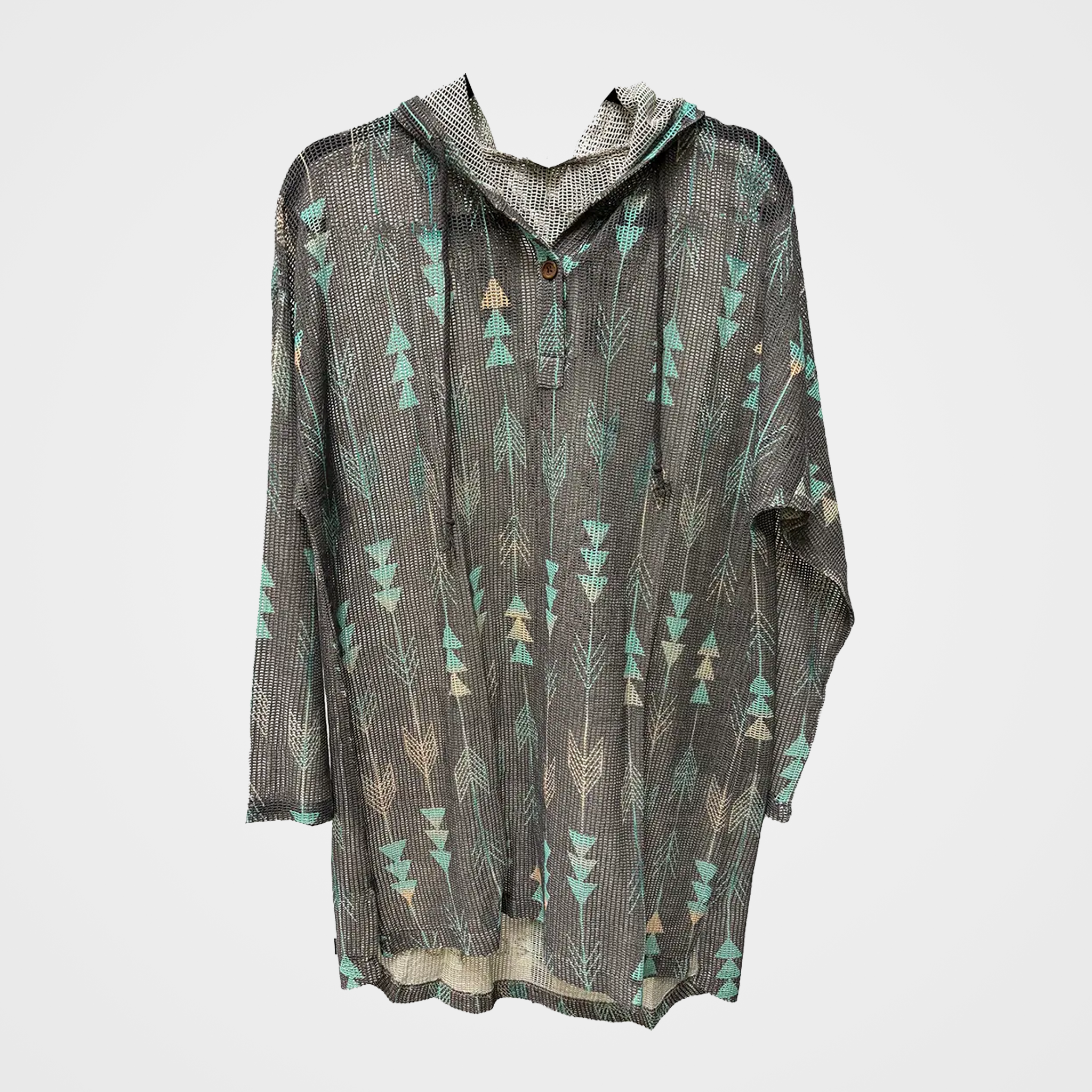 Cotton Mesh Hoodie in Four Pattern/Color Options