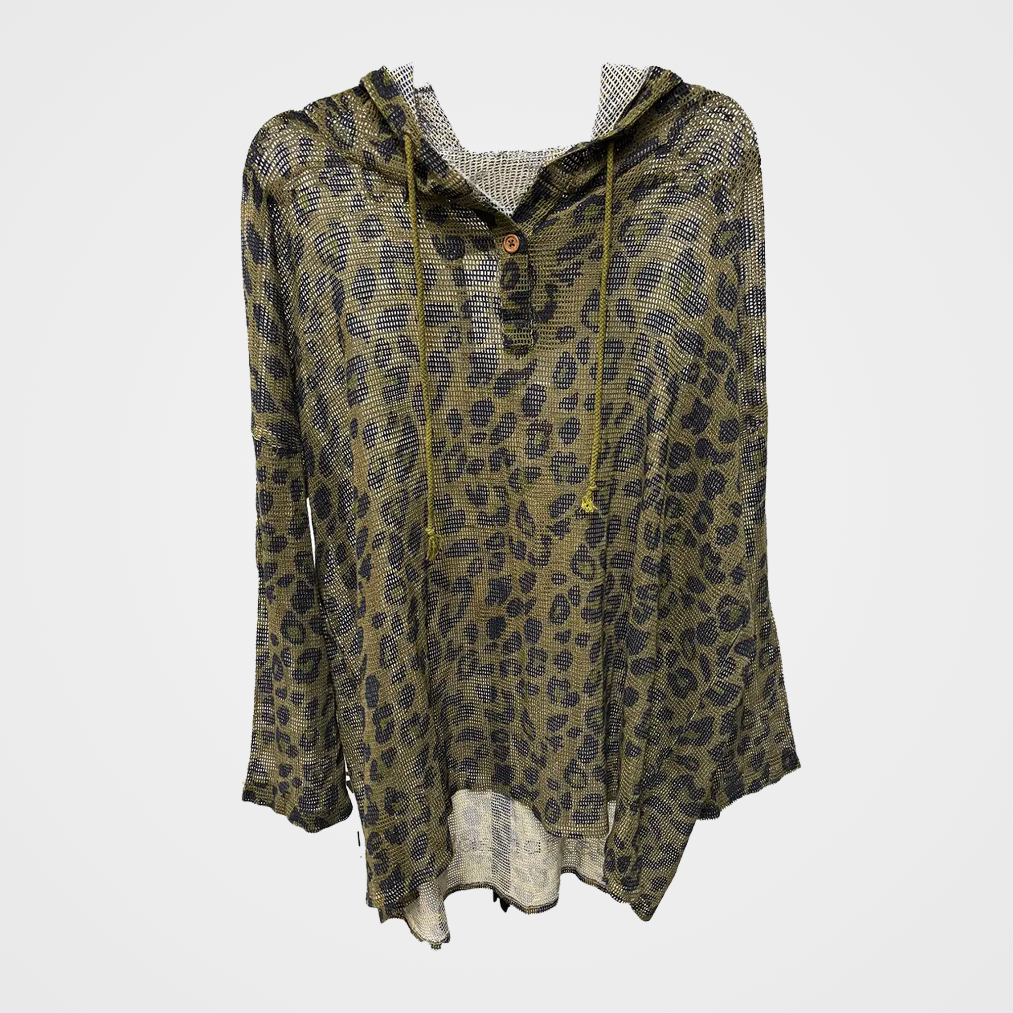 Cotton Mesh Hoodie in Four Pattern/Color Options