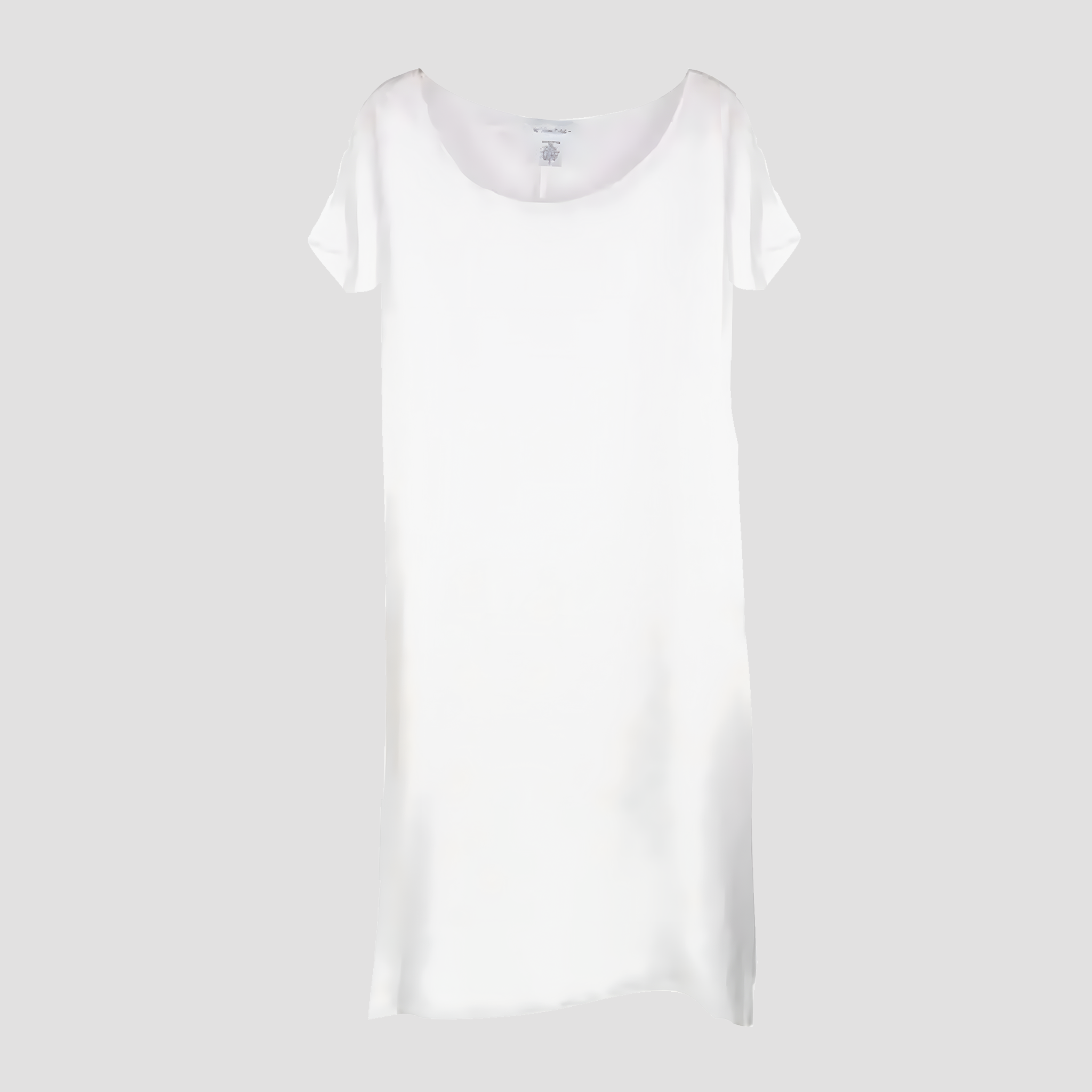 Linen Shift Dress in White