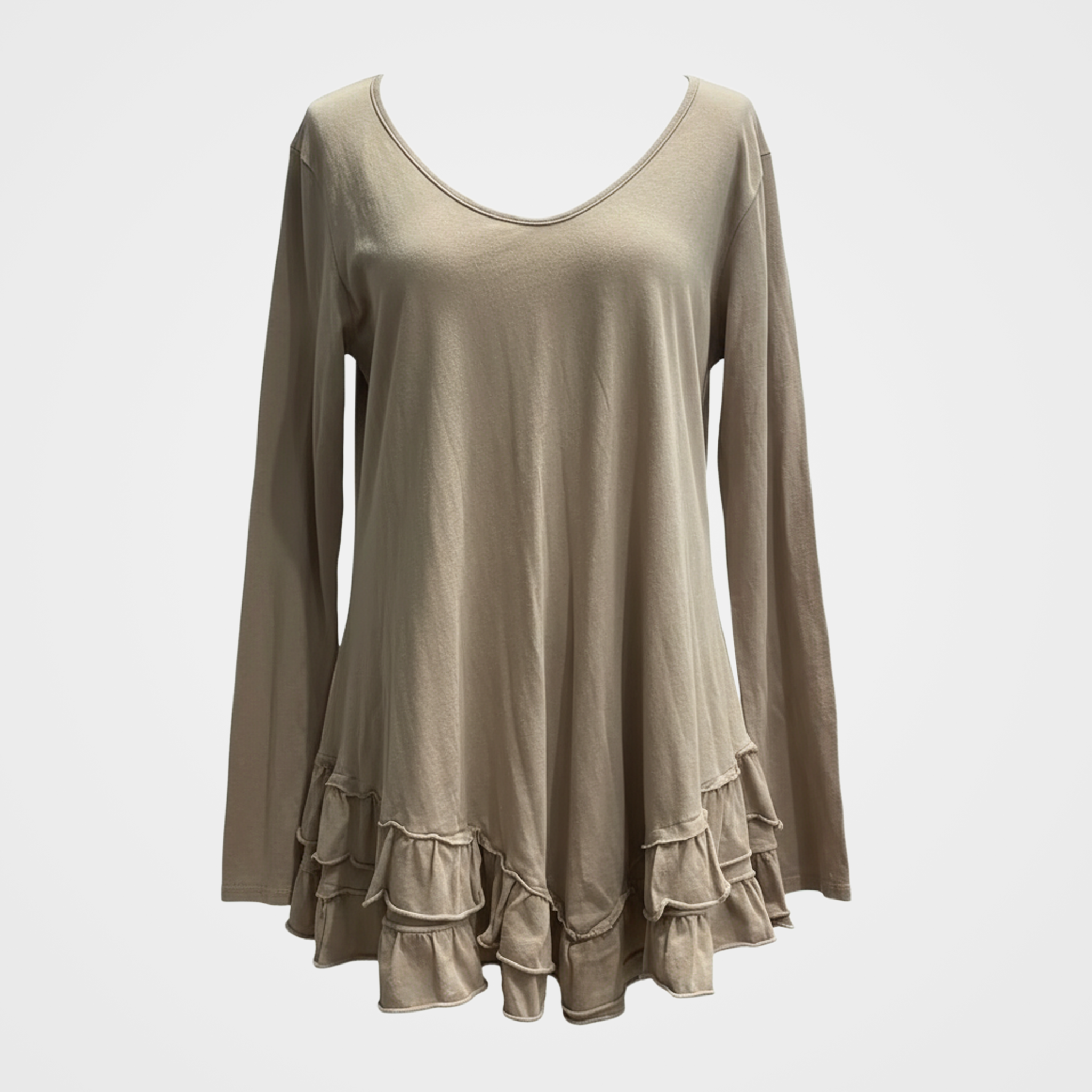 Swing Top with Tiered Ruffle Hemline