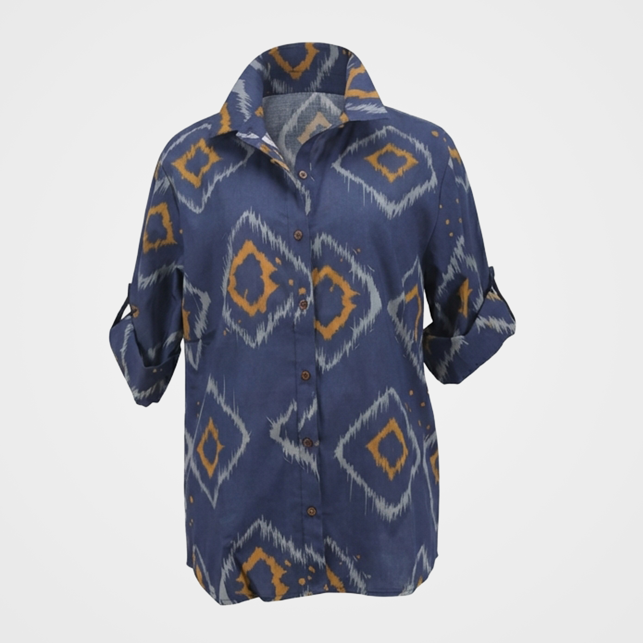 Button Up Tops with Abstract Designs