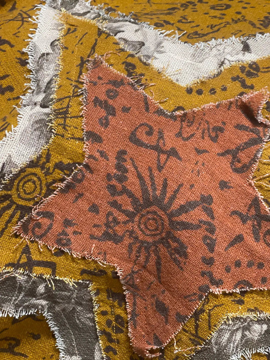 Duster with Star Patch in Tan or Mustard