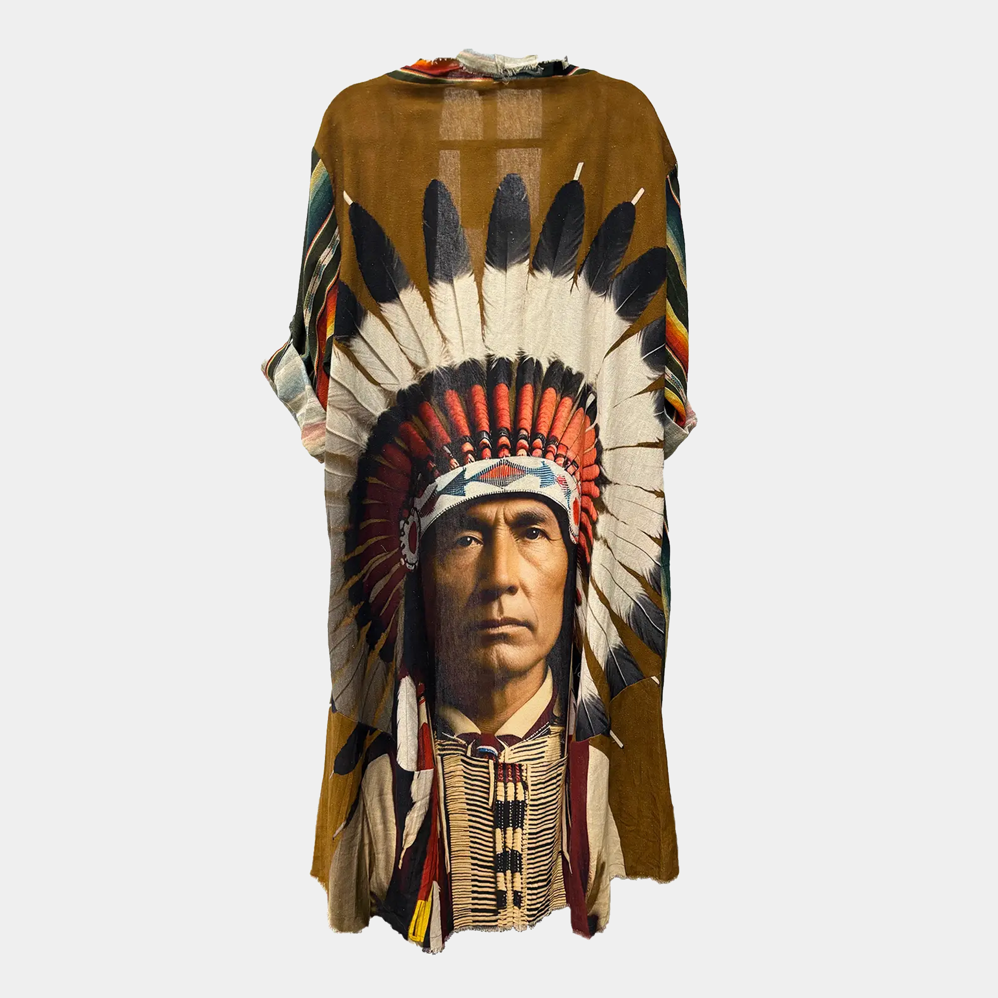 Duster with Indian Chief & Serape Stripes