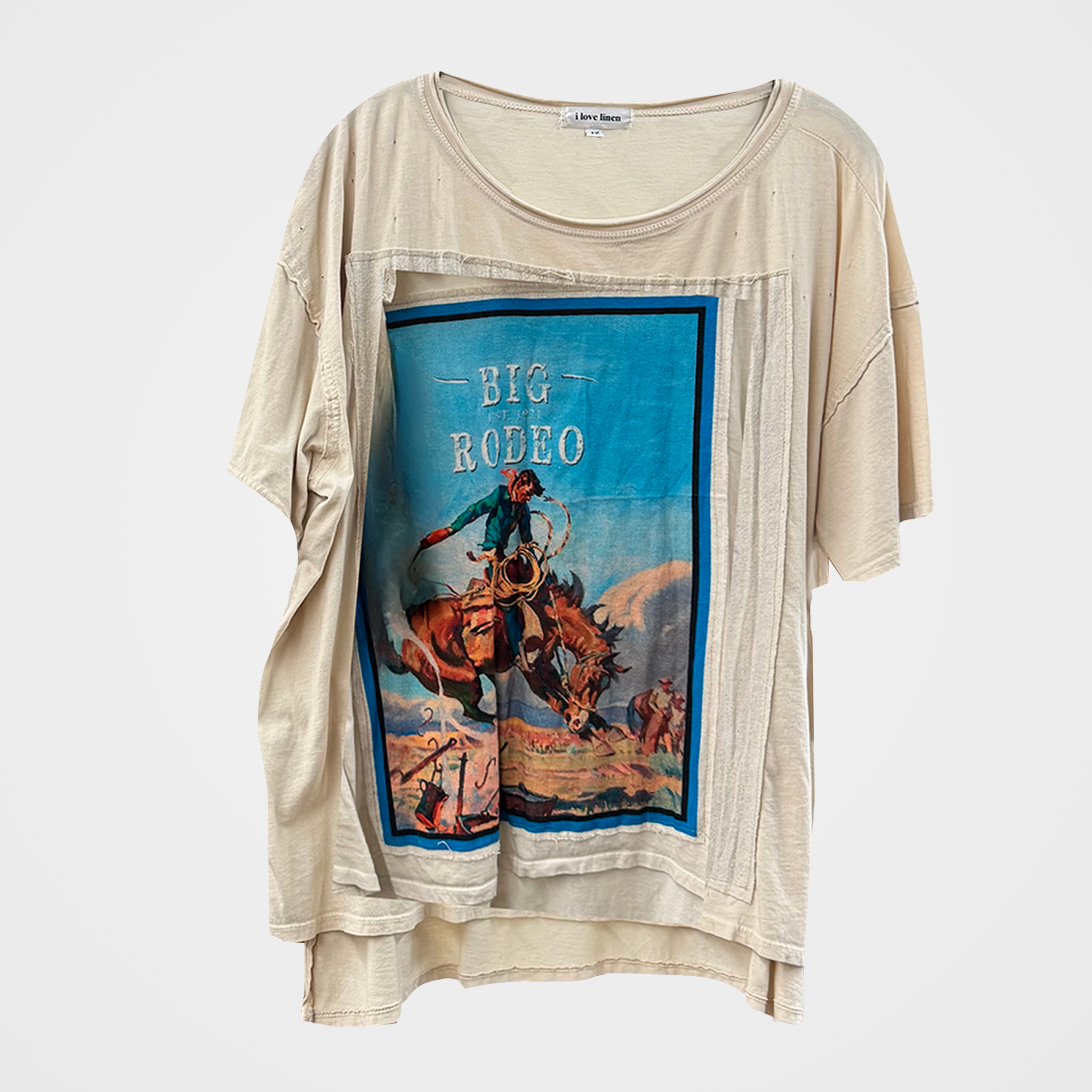 Big Rodeo Oversized Patchwork Tee