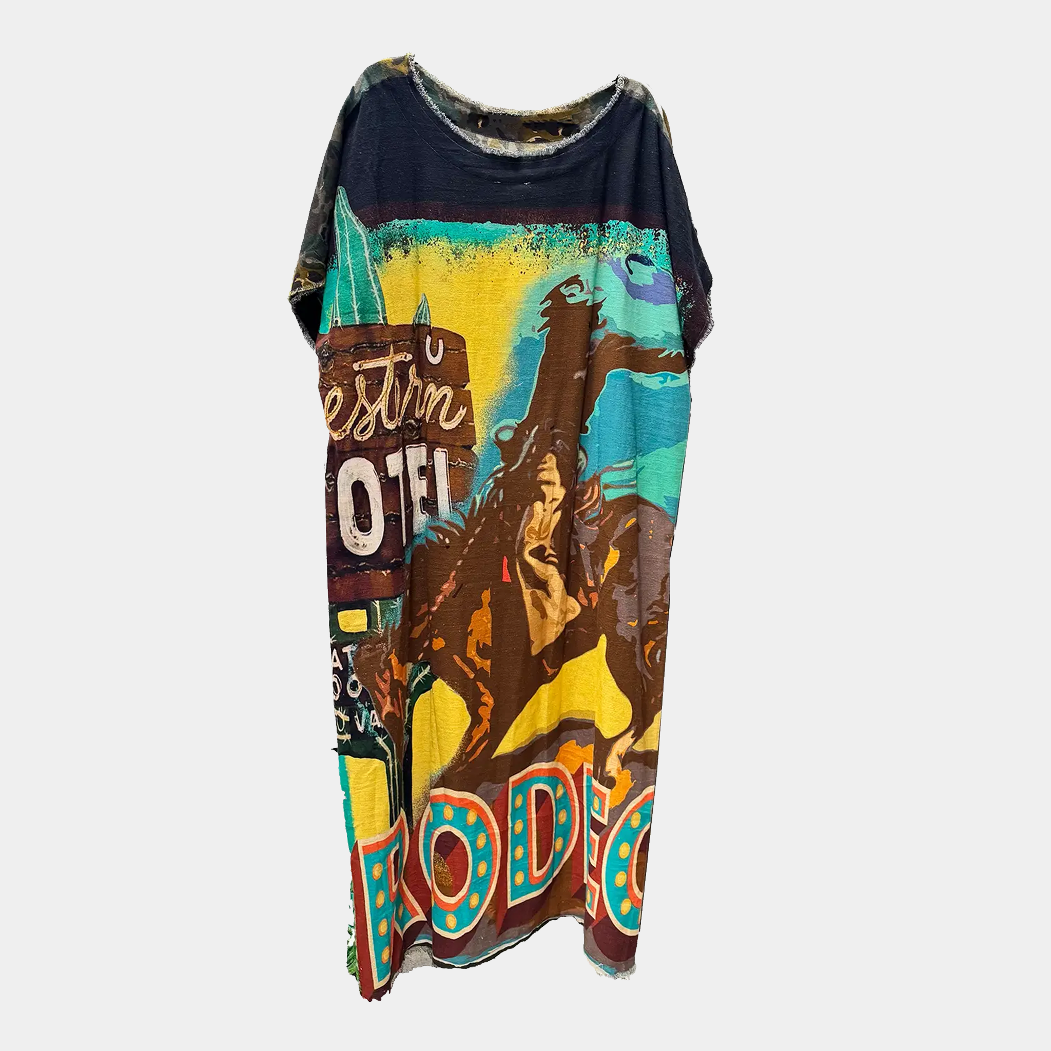 Hi-Lo Tunic with Leopard/Camo (Front) and Rodeo (Back)