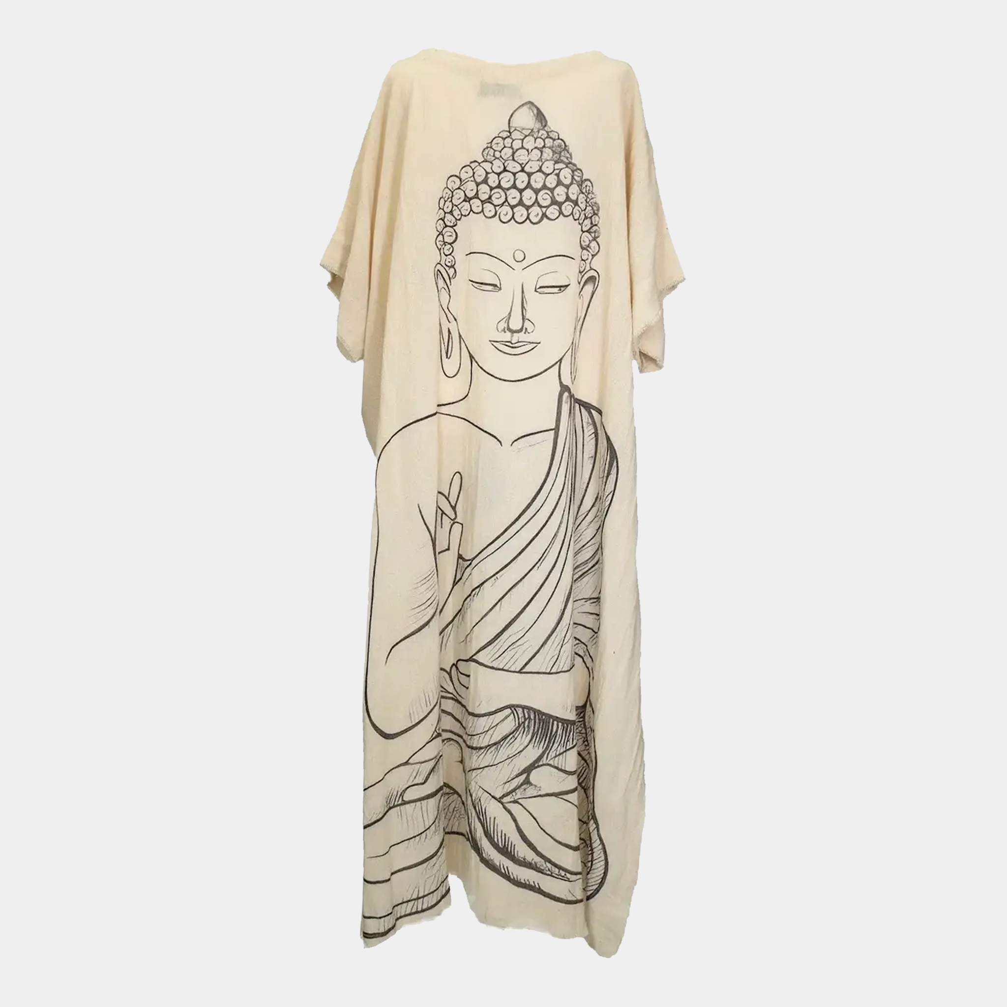 Hi-Lo Tunic with Buddha Quote (Front) & Buddha Print (Back)