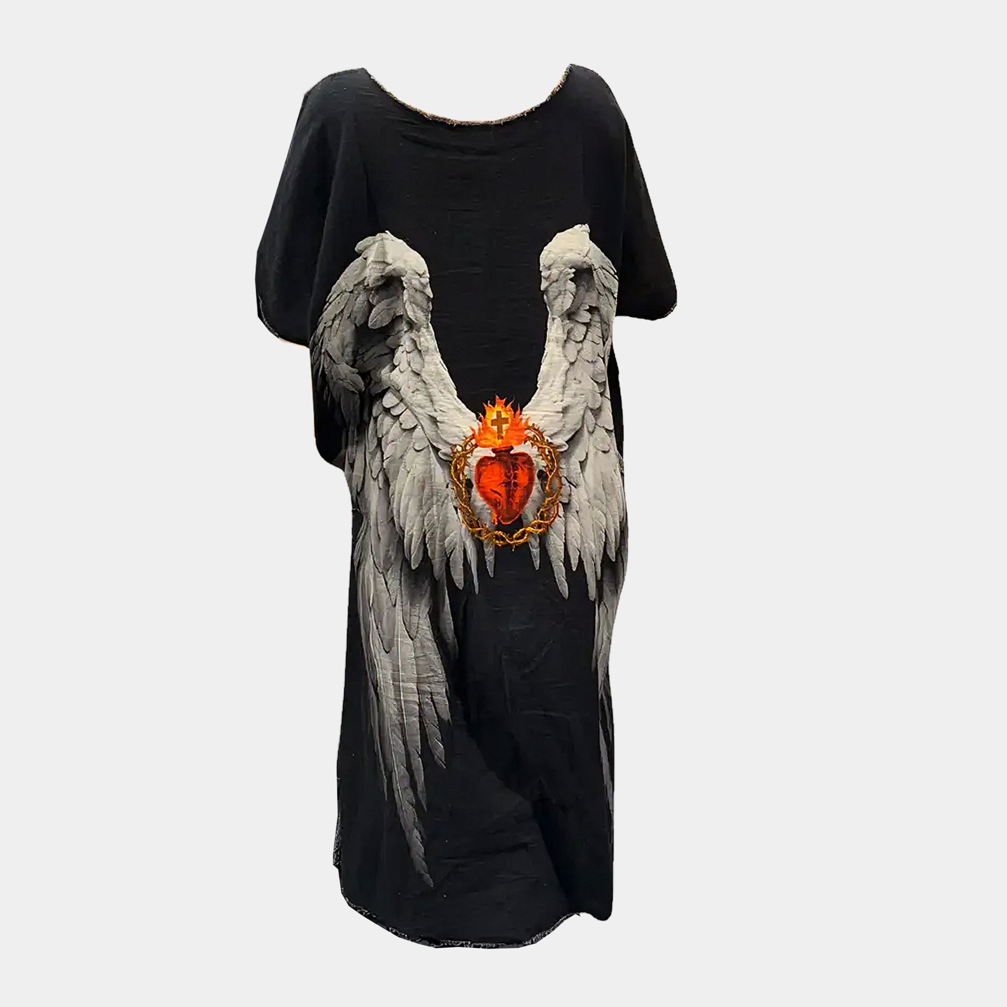 Hi-Lo with Frida Kahlo (Front) Angel Wings & Heart (Back)