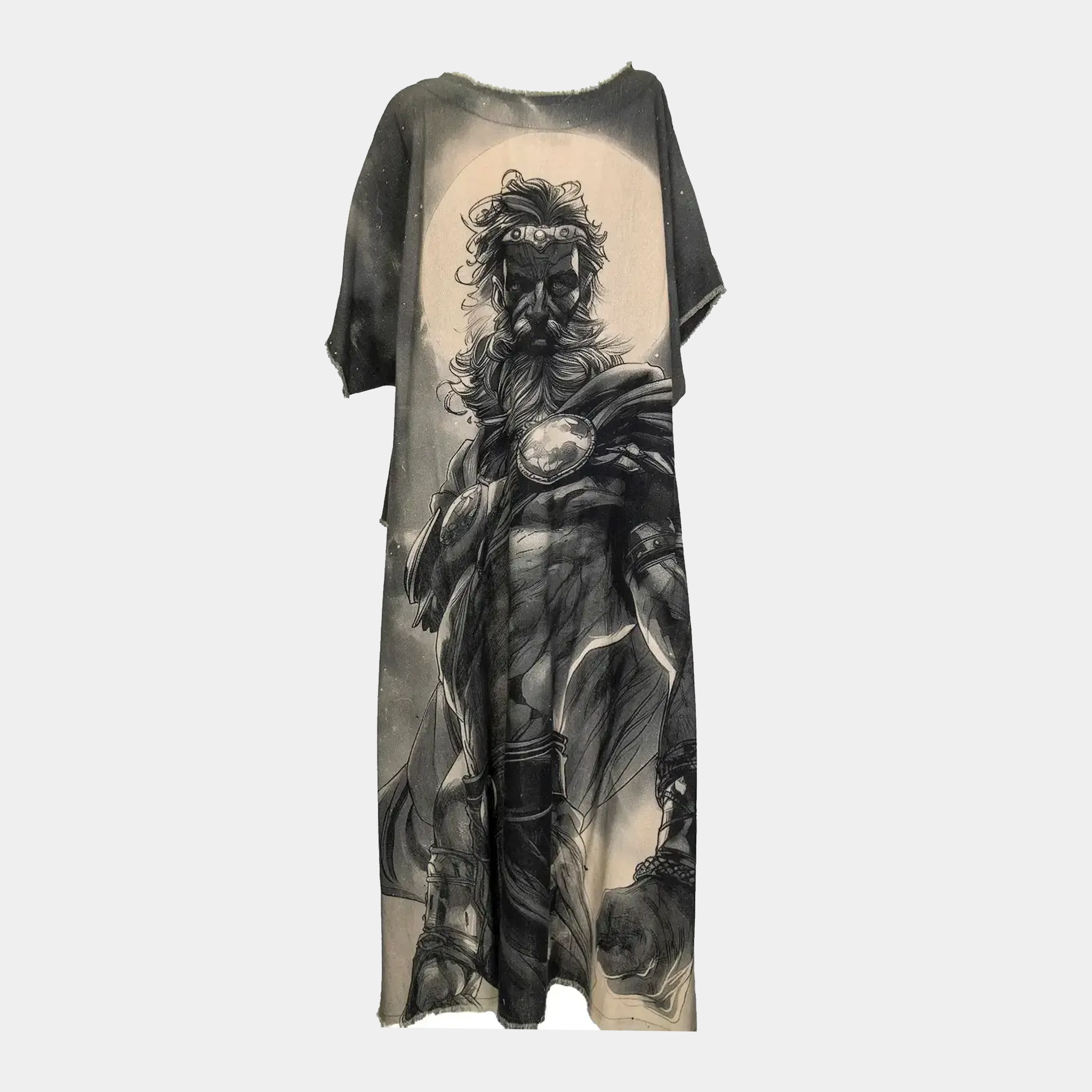 Hi-Lo Tunic with Jupiter Eyes Patch (Front) & Zeus Power Print (Back)