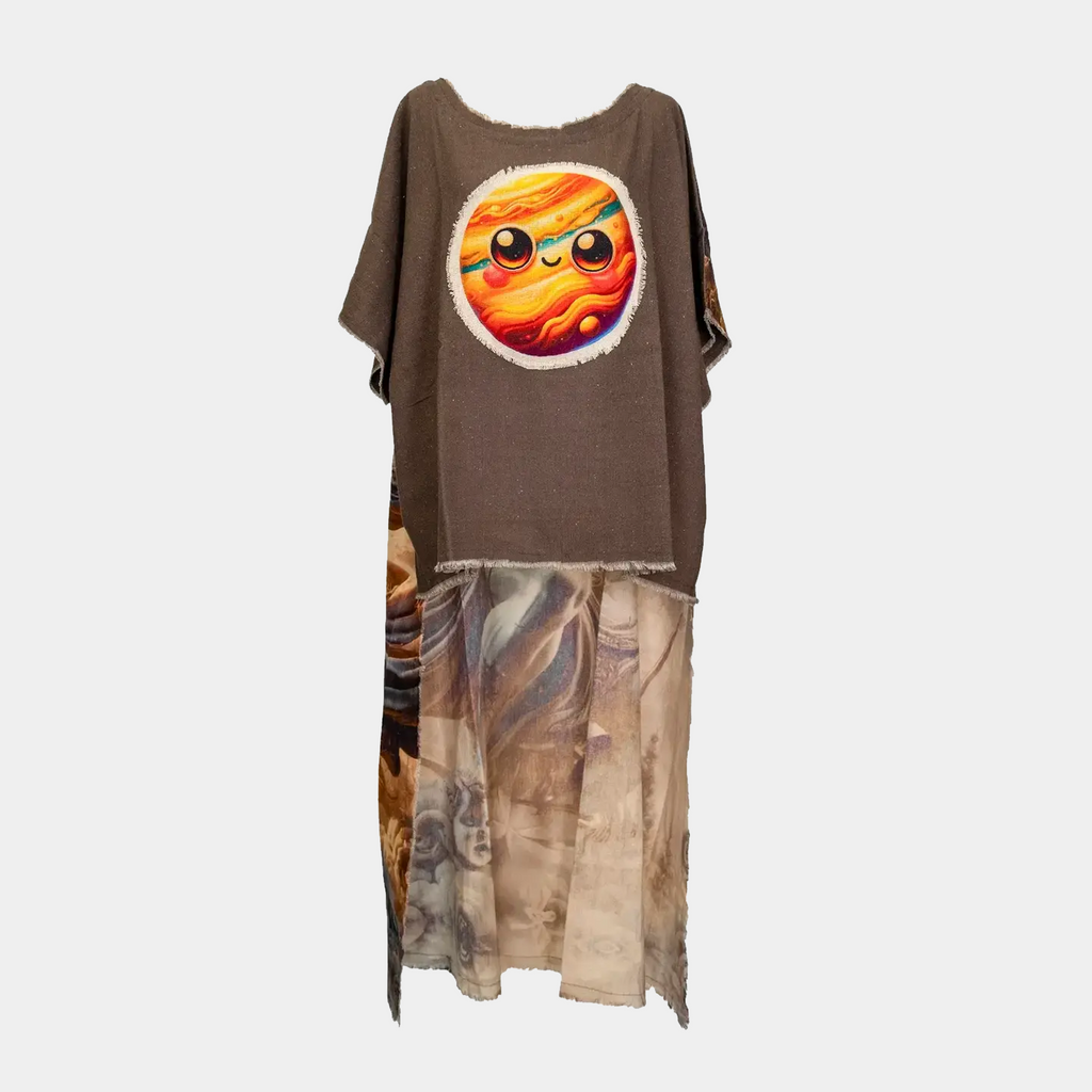 Hi-Lo Tunic with Jupiter with Eyes Patch (Front) & Zeus (Back)