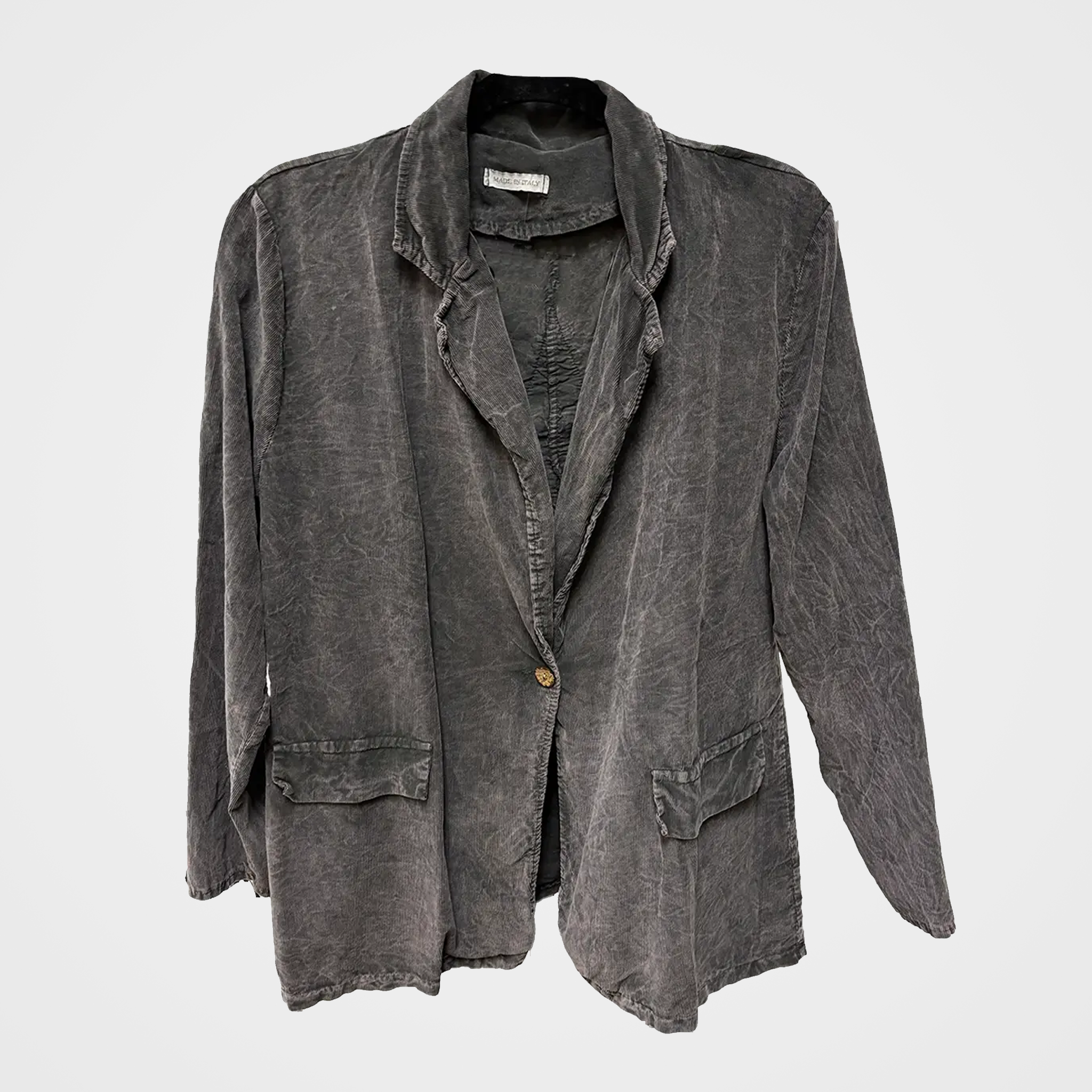 Mineral-Washed Pinwale Corduroy Jacket with Star Patch