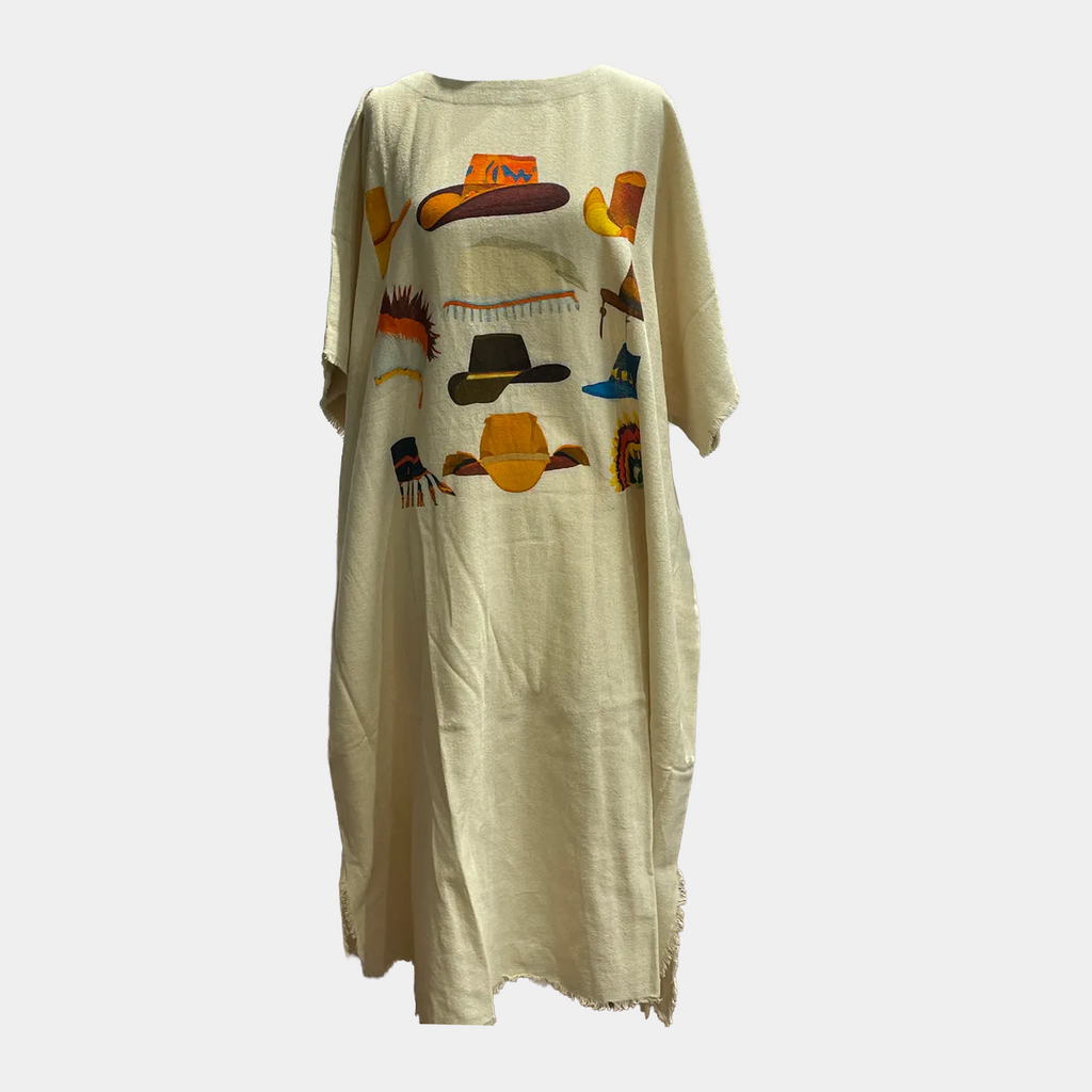 Kaftan with Cowboy Hats Graphic