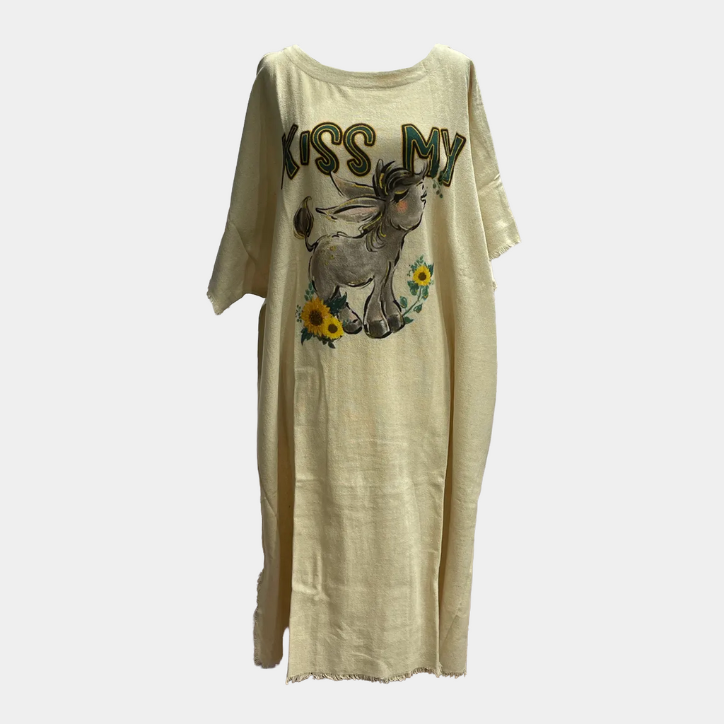 Kaftan with Kiss My (Donkey) Print