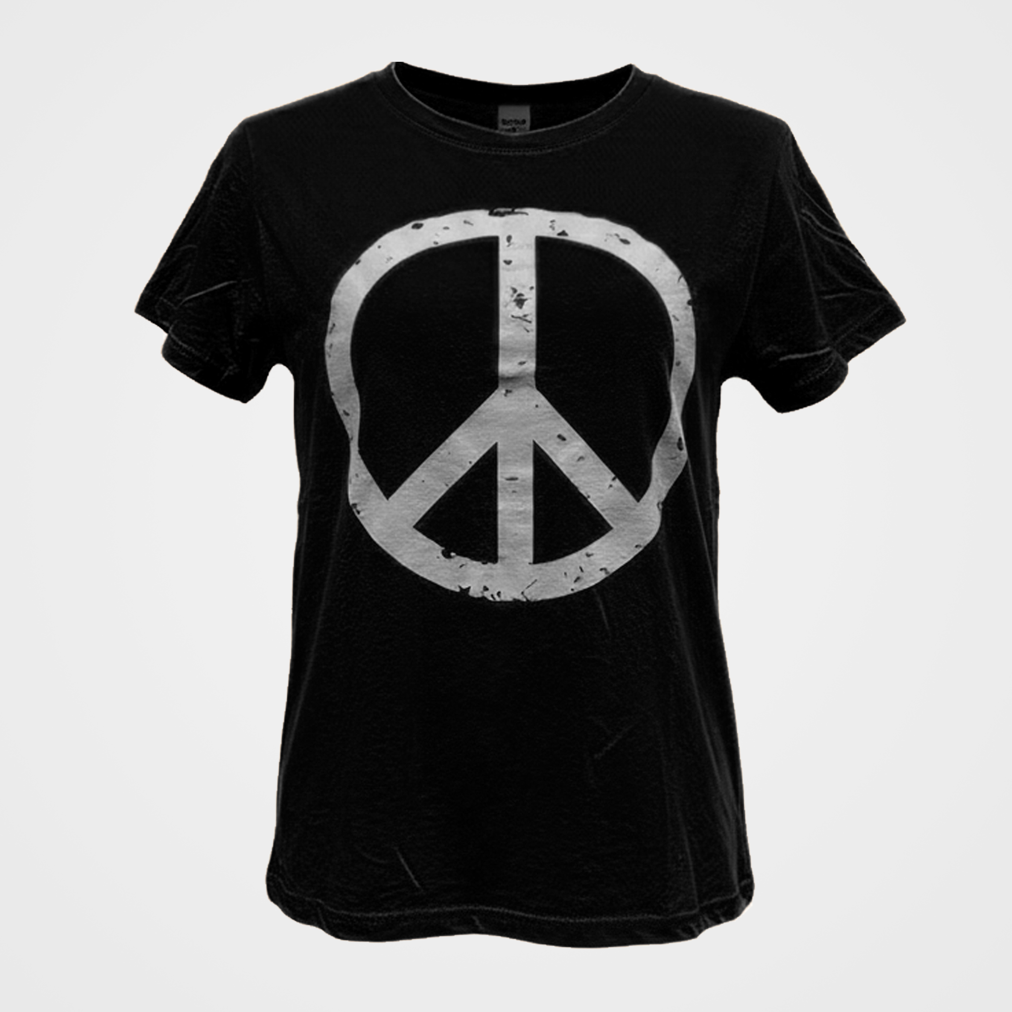 Iconic Peace Sign Tee with Cap Sleeve