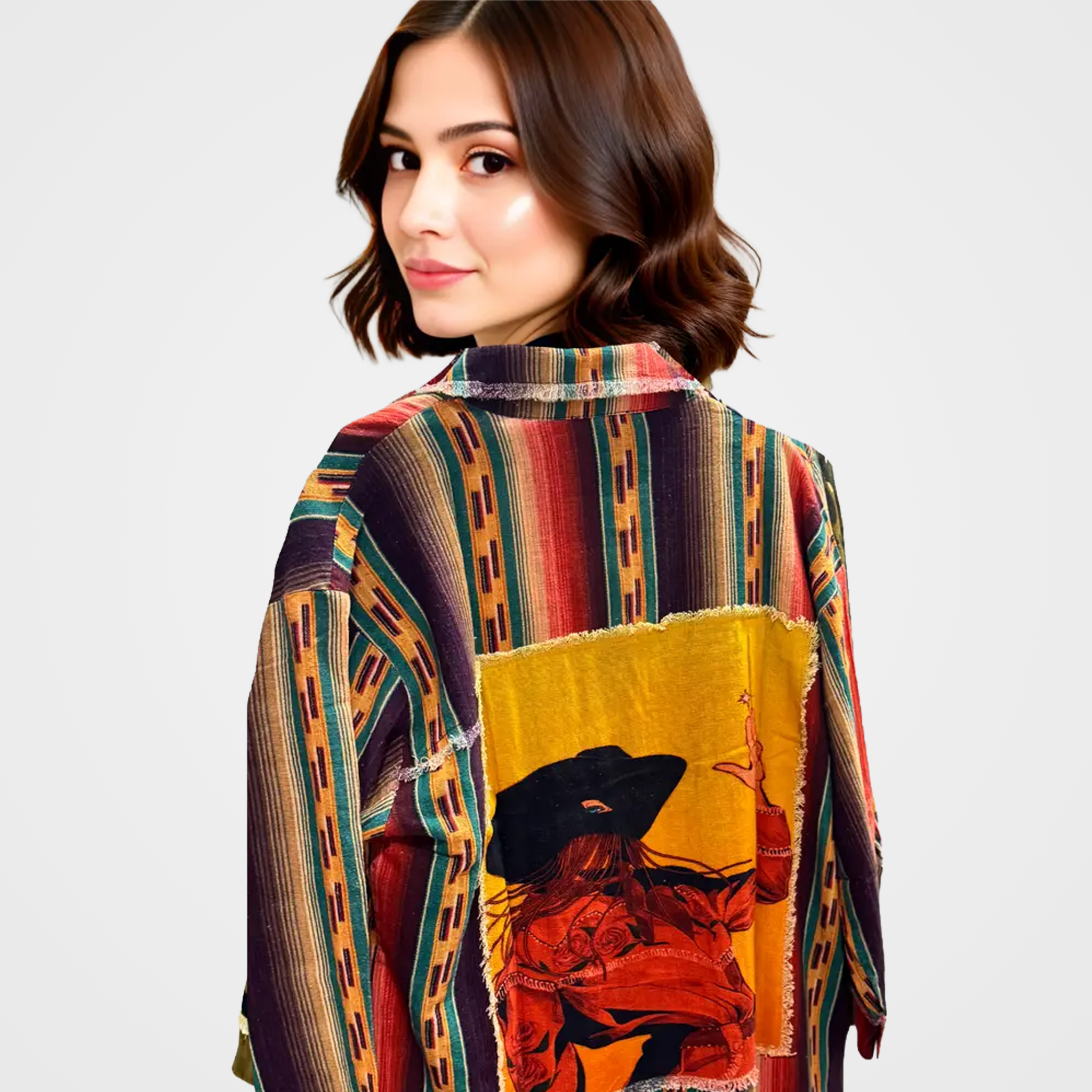 Shacket with Orville Peck Patch on Back