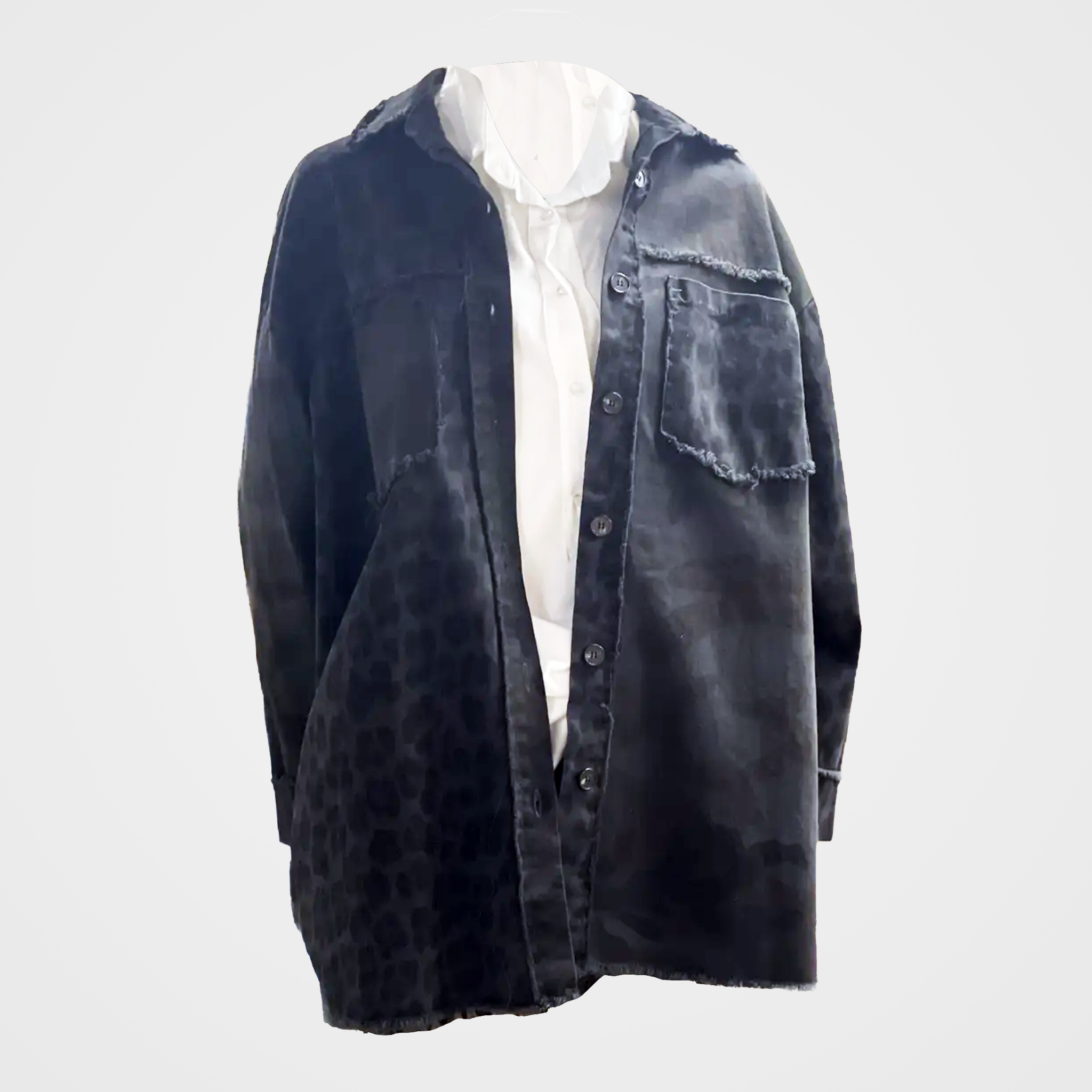 Camo Shacket with Pockets in Tan or Blue