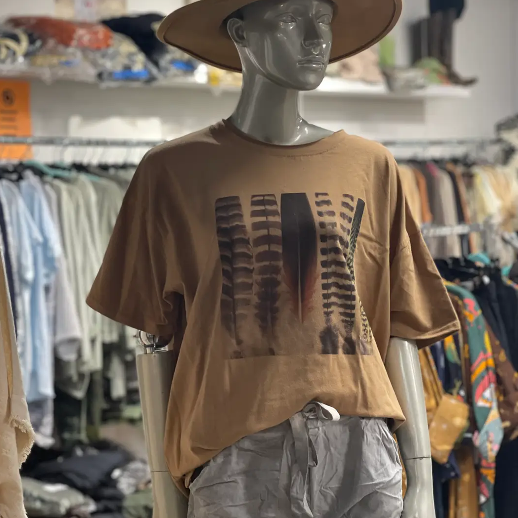 Vertical Feathers Tee