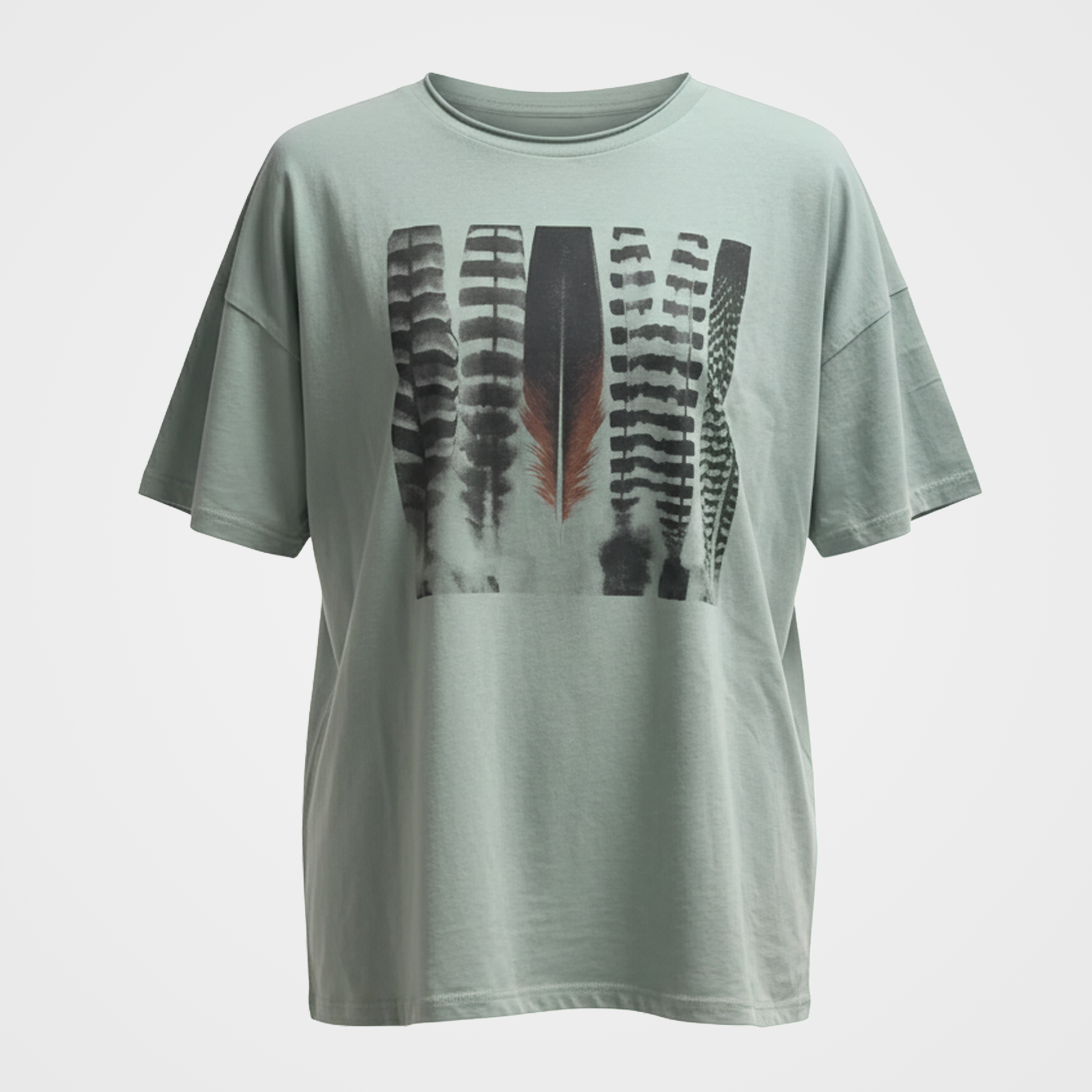 Vertical Feathers Tee